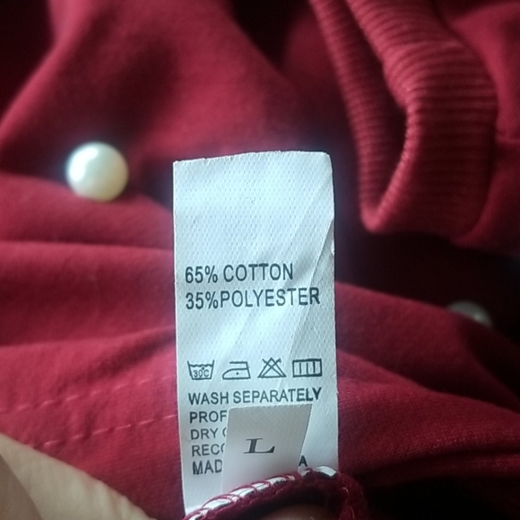 Twist Detail Beaded Decoration Sweatshirt- L - Picture 6 of 6